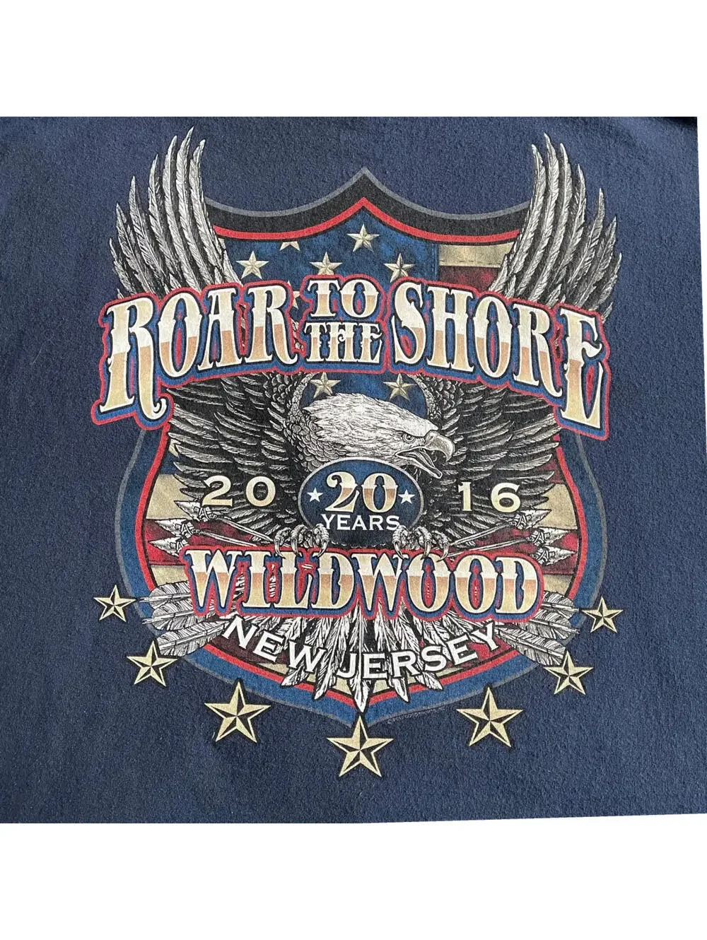 Roar To The Shore 2016 Mens XL LS T-shirt Biker Graphic